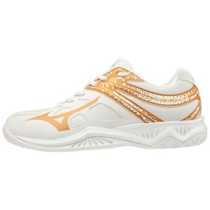 Mizuno Thunder Blade 2 Womens Volleyball Shoes Canada - White/Gold